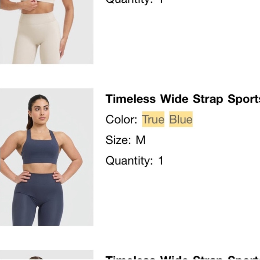 Oner Active Blue Intimates Bra